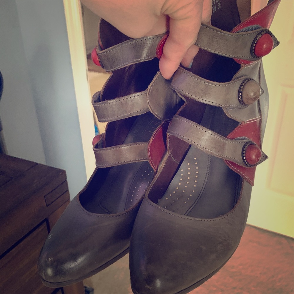 Strapped heels